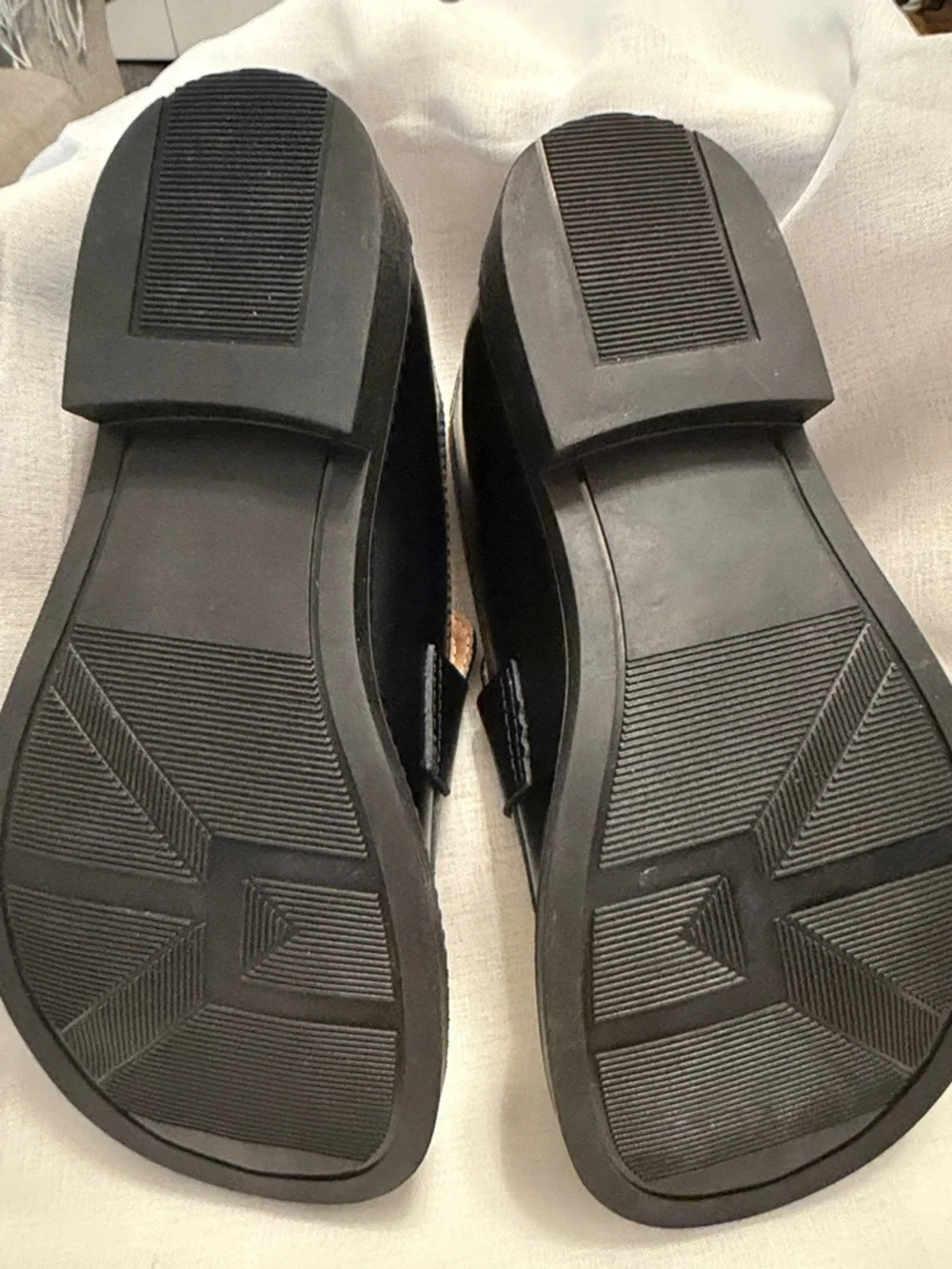 MANNI New Womens Comfortable Black Leather Wide Handmade  Toe Box Loafers sz 39
